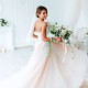 Beautiful bride with bouquet